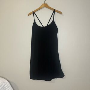 Black Adjustable Strap Workout Dress